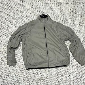 Men’s reversible khaki to black jacket size Medium EUC